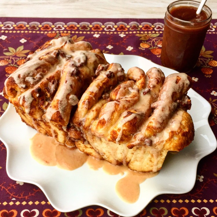 Apple Butter Pecan Pull Apart Bread 